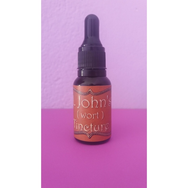 St John's Wort Tincture. Anxiety tension neuralgias seasonal affective disorder