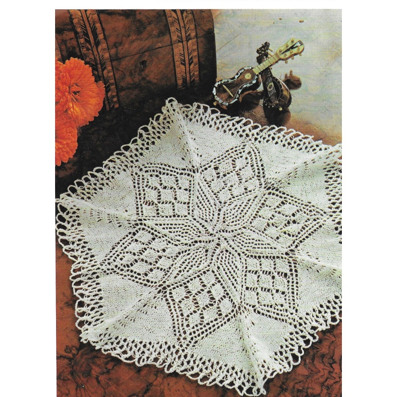 Lace Table Centre Knitting Pattern