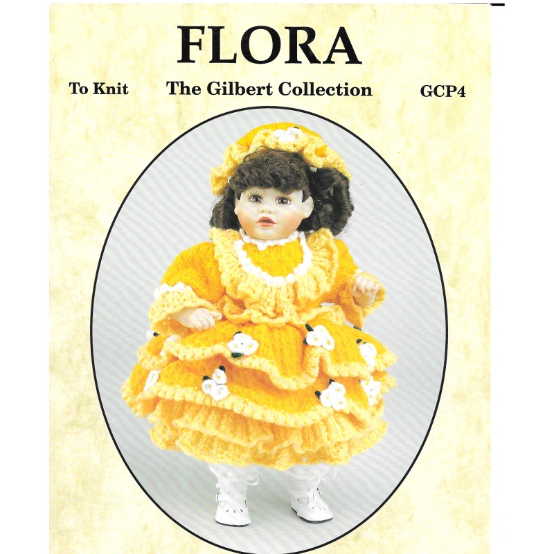 Flora Knitting Pattern for Doll