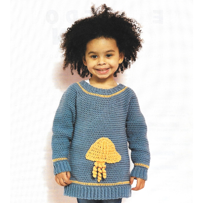 Jelly Fish Child Jumper Crochet Pattern