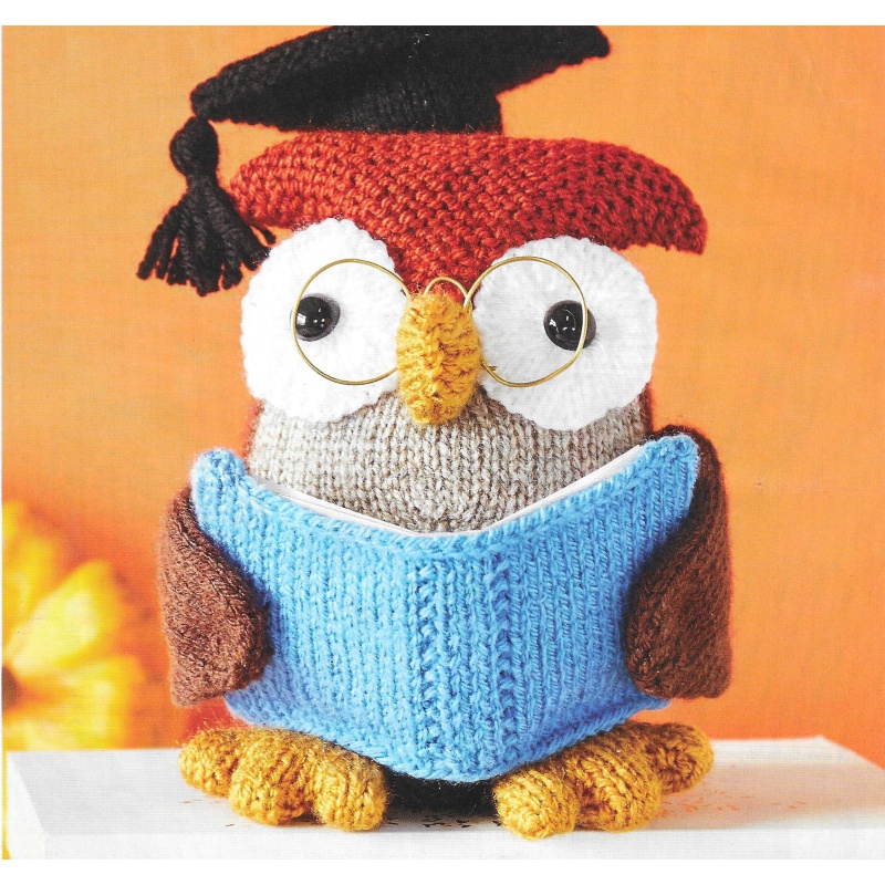 Wise Owl Knitting Pattern toy