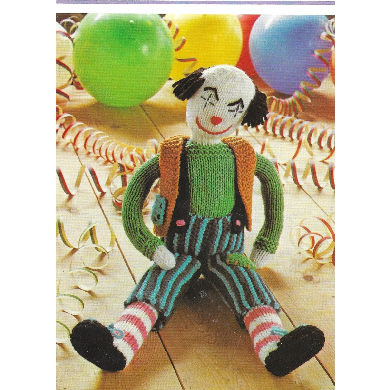 Bobbo the Clown Knitting Pattern