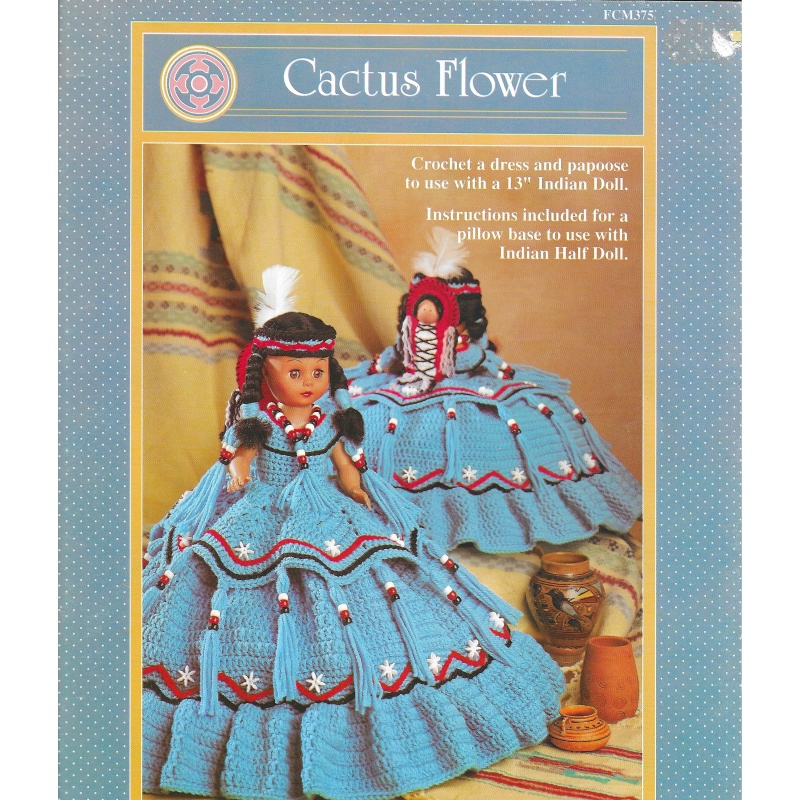 Cactus Flower Crochet Pattern for Doll