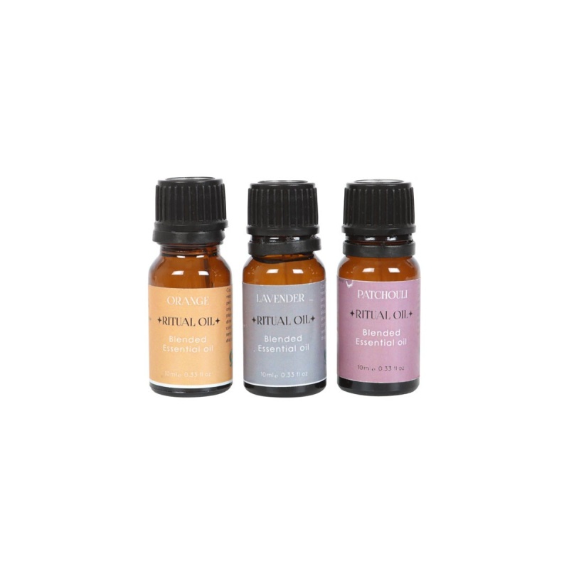 Set of 3 Stress Less Ritual Blended Essential Oils