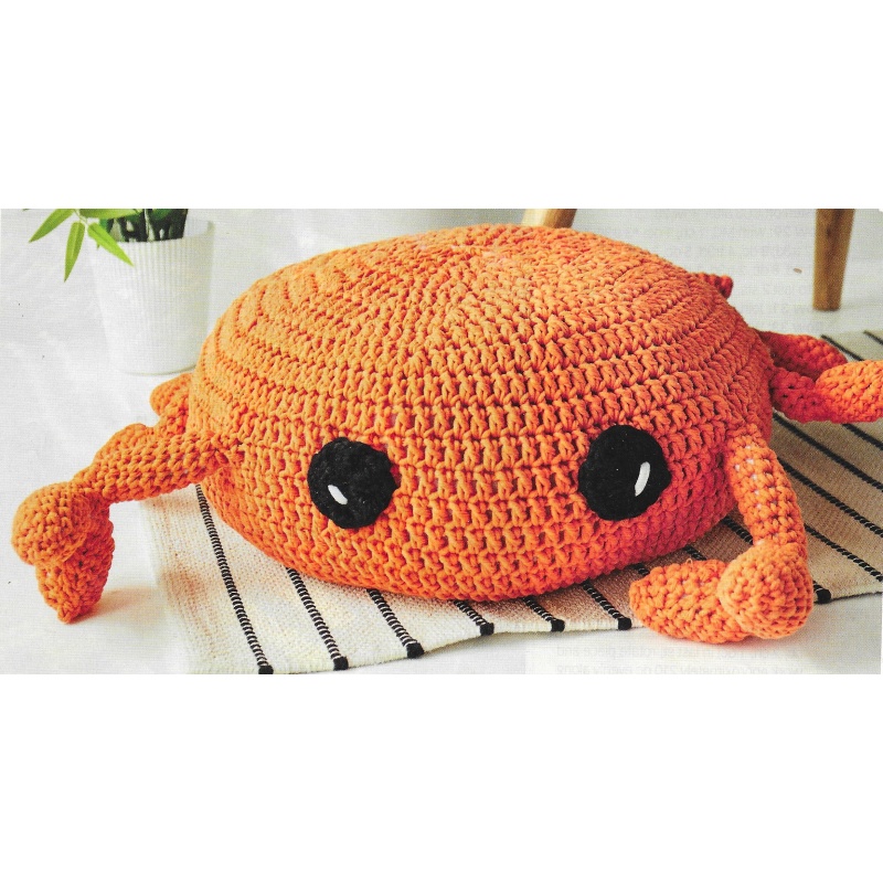 Crab Footstool / Pouffe Crochet Pattern