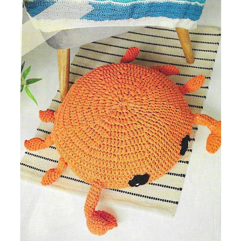 Crab Footstool / Pouffe Crochet Pattern