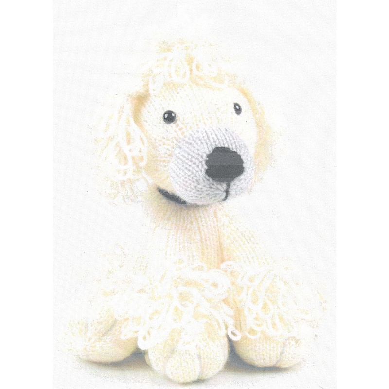 Poodle Puppy Knitting Pattern toy dog