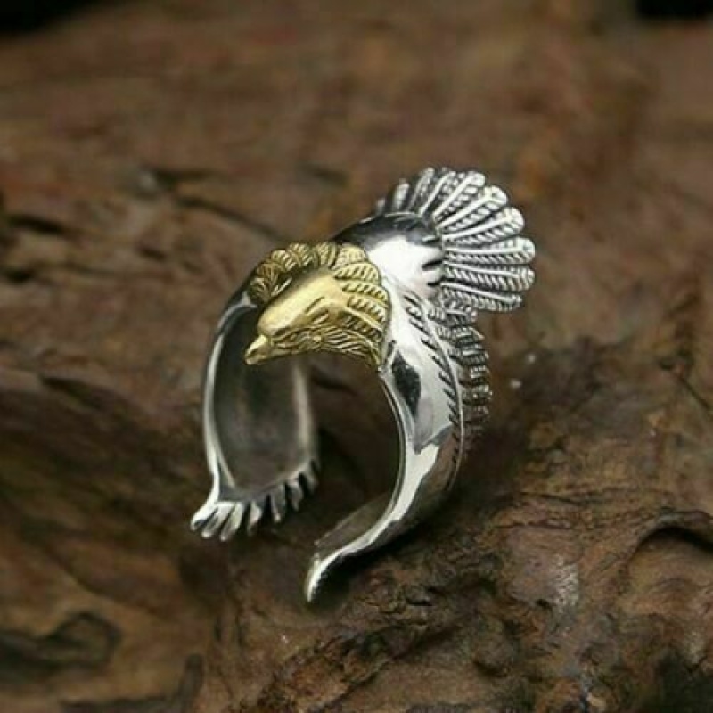 Eagle Spirit Ring Vessel to help with Strength and Wisdom 925 Silver