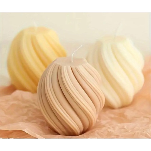 Modern Spiral Candles 3pcs