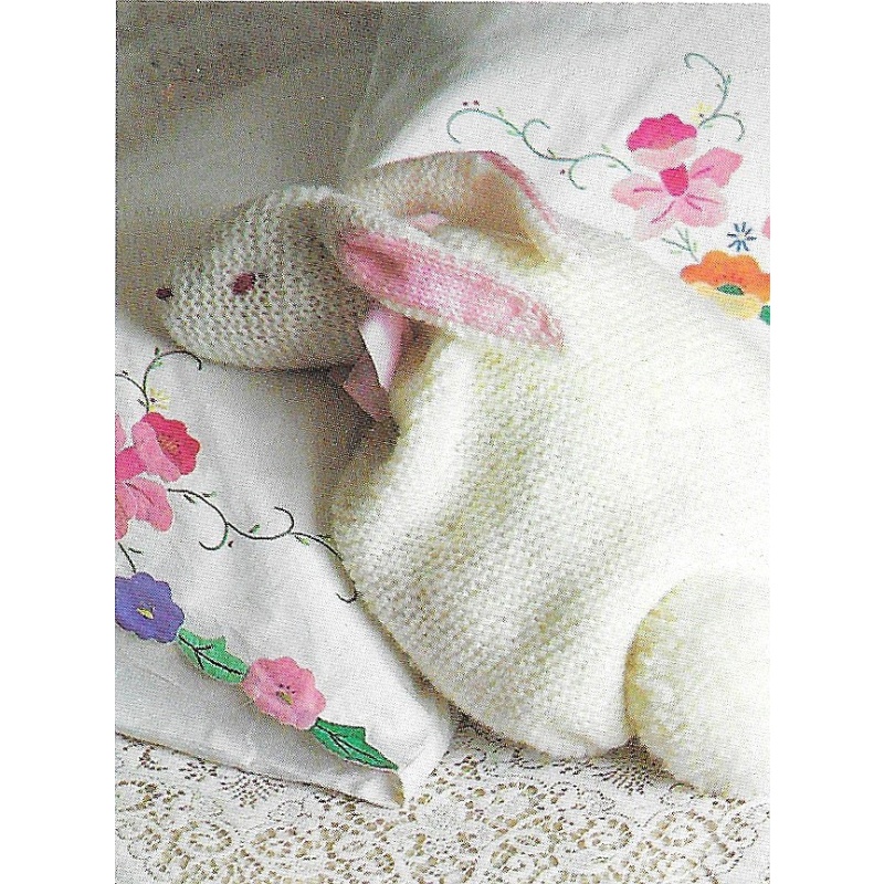 White Rabbit Nightdress Case Knitting Pattern