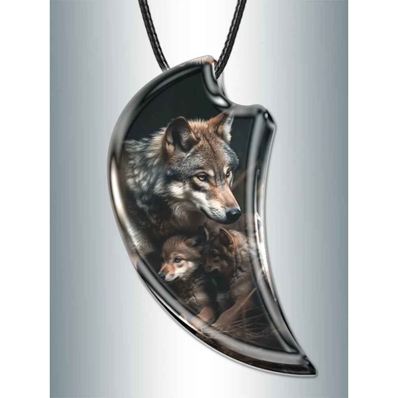 Wolf necklace pendant