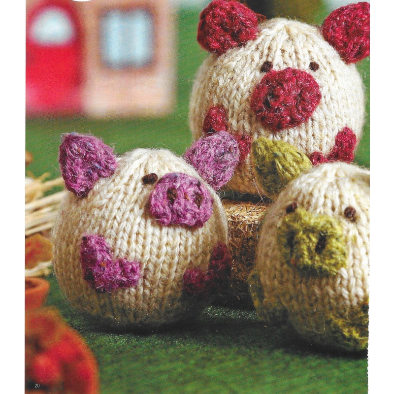 Three Little Pigs Knitting Pattern toy