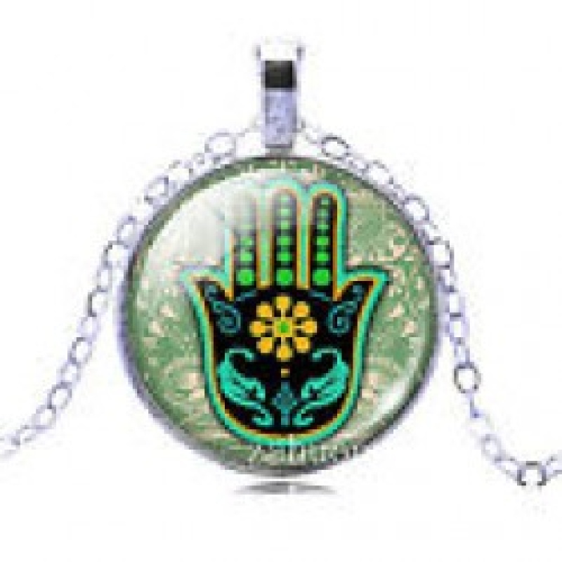 Offer HAND OF HAMAS/HAMSA SPELL INFUSED PENDANT WITH PROTECTION