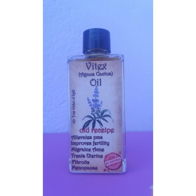 Vitex Agnus-Castus Oil Infused in Pure Greek Olive Oil 50 ml - A Natural Therapy Elixir for Women's Wellness. Harmony in Bloom