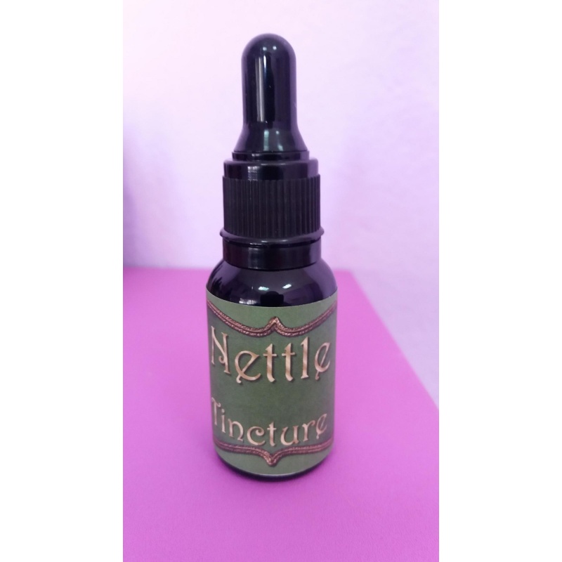 Nettle Tincture. Contains vitamins C and K, B vitamins, calcium, magnesium, iron