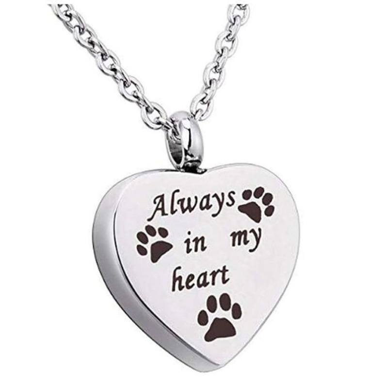 offer Always In My Heart Urn Keepsake Necklace - Pets Ashes / Hair - Forever In My Heart