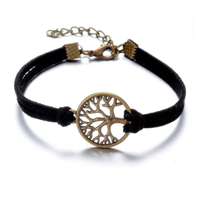 Tree of Life Black & Bronze Bracelet