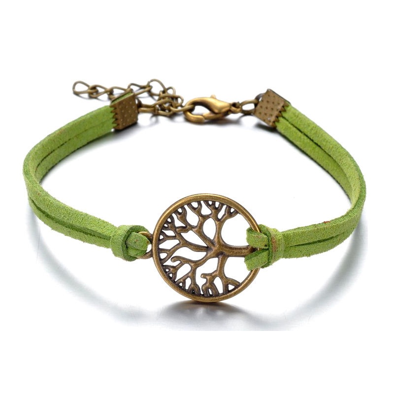 Tree of Life Green & Bronze Bracelet