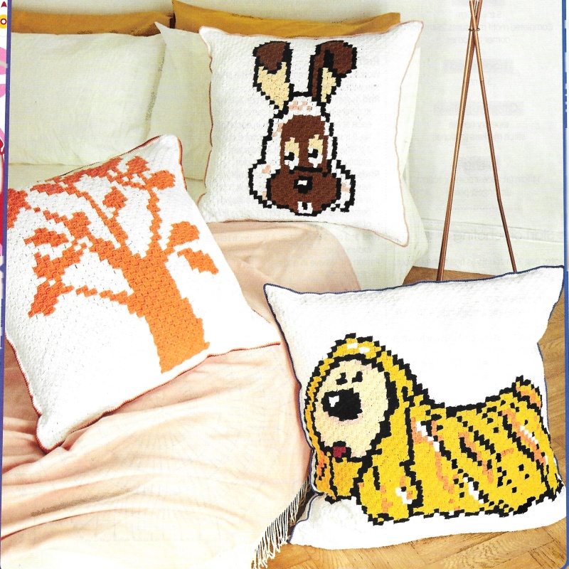 The Magic Roundabout Cushion Trio Crochet Pattern