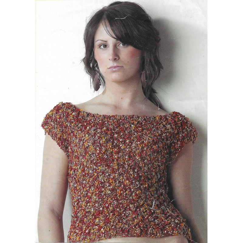 Knitting pattern Lady's Top short Sleeve