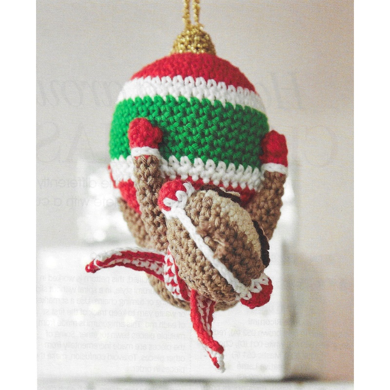 Sloth Christmas Tree Decoration Crochet Pattern