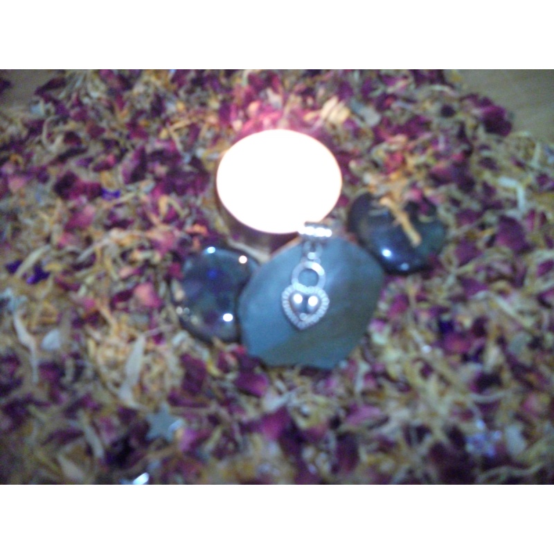 Blessed Heart Charm with Magickal Candle to Find your Future Partner