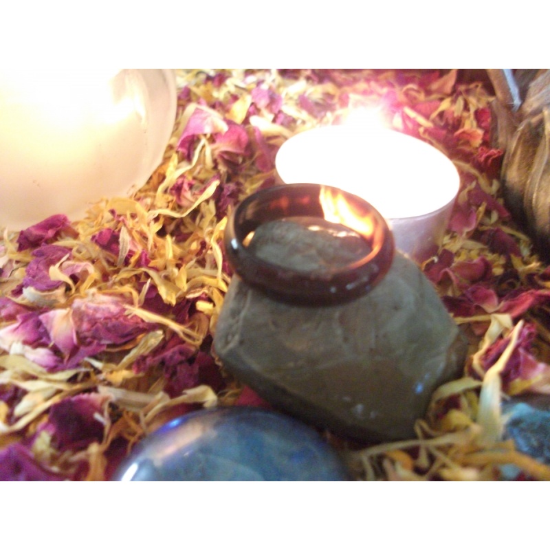 PAGAN CANDLE SPELL TO STOP HARASSMENT INFUSED TO RING