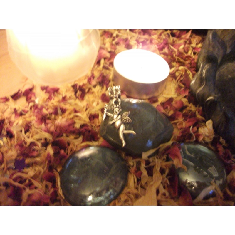 Blessed Cupid Charm with Magickal Candle to find Love & Romance