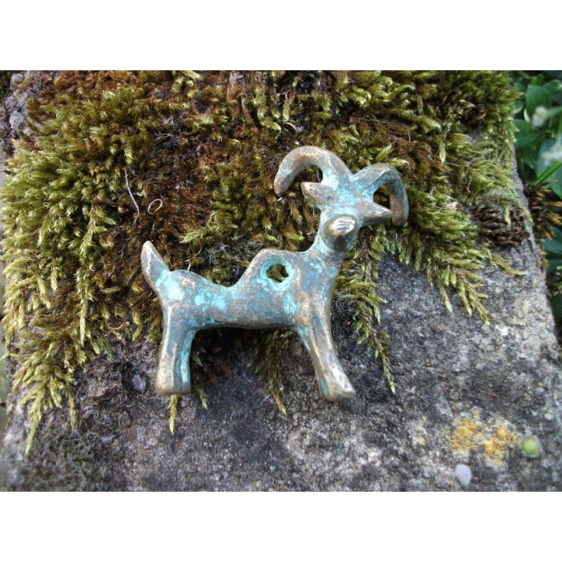 Offer bMystic Ancient Roman Bronze Deer Pendant/Amulet from personal collection Powerful Magick -