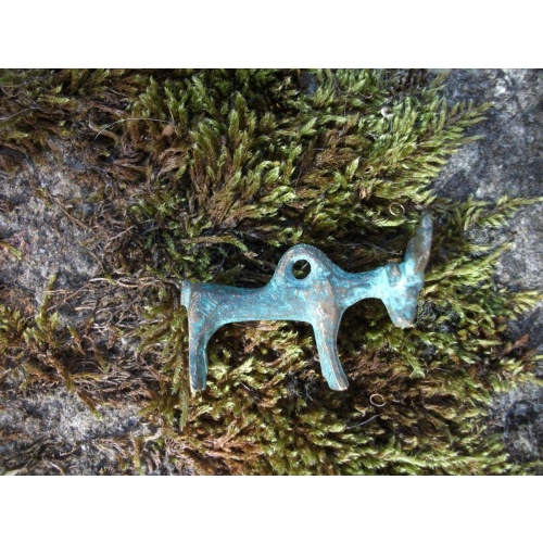 bMystic Ancient Roman Bronze Buffalo Pendant/Amulet from personal collection Powerful Magick -