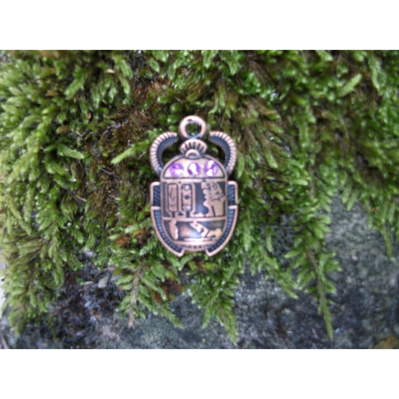 bMystic Egyptian Scarab Pendant