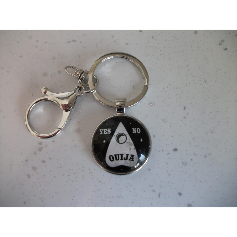 Round Ouija Planchette Keyring key chain