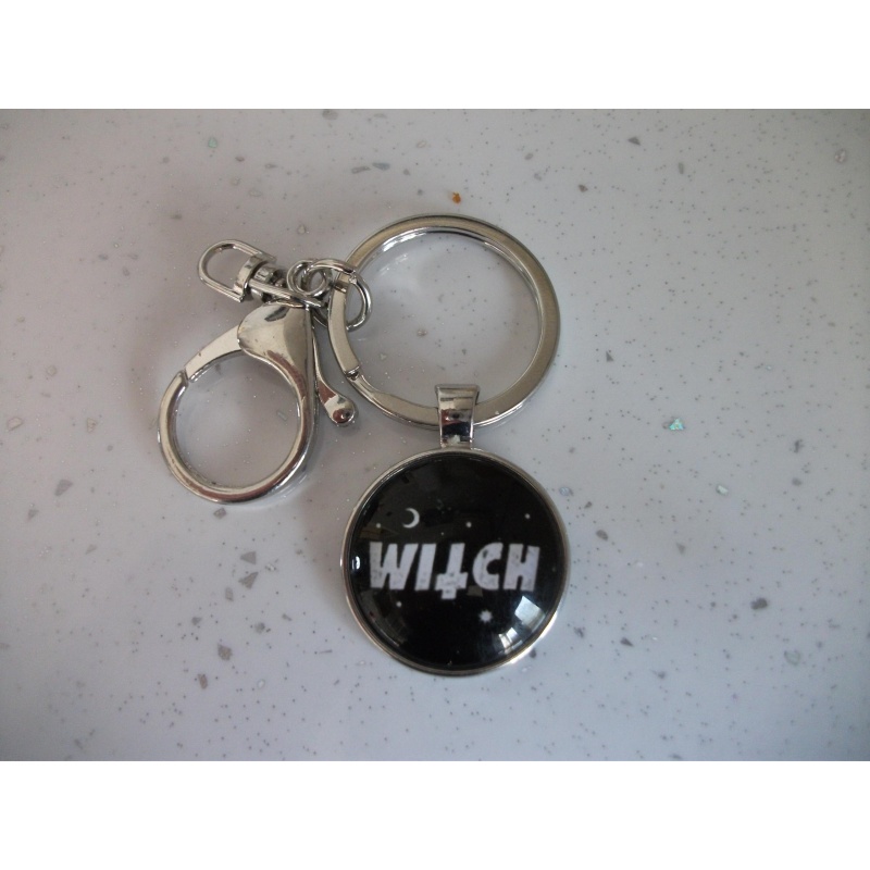 Round Witch Keyring key chain