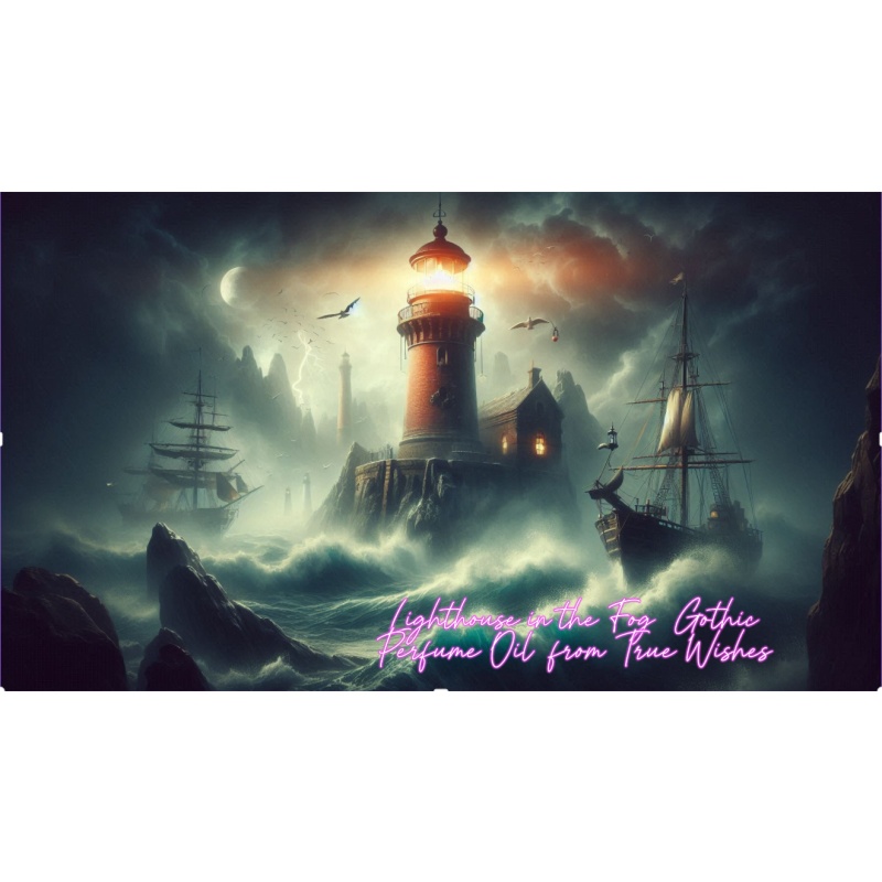 Lighthouse in the Fog Gothic Perfume Oil: A Descent into the Haunting Abyss of Isolation 10 ml