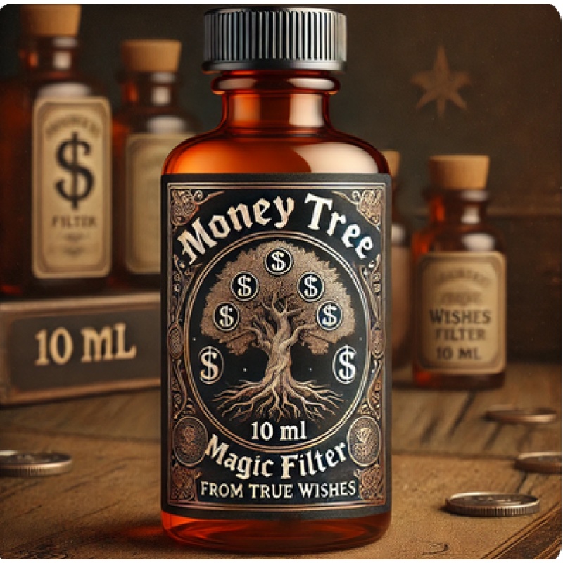 Money Tree Magic Filter for Financial Rise and Abundance 10ml. Unlocking Prosperity