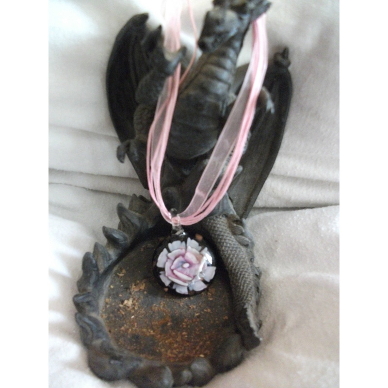 MURANO GLASS HEART PENDANT SPELL INFUSED TO BRING FERTILITY pregnancy