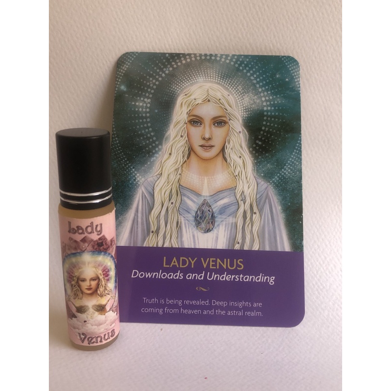 "Venus Ascended Master Roll-on 10 ml Oil: Channeling the Cosmic Love Supreme for Heart Opening and Ascension"