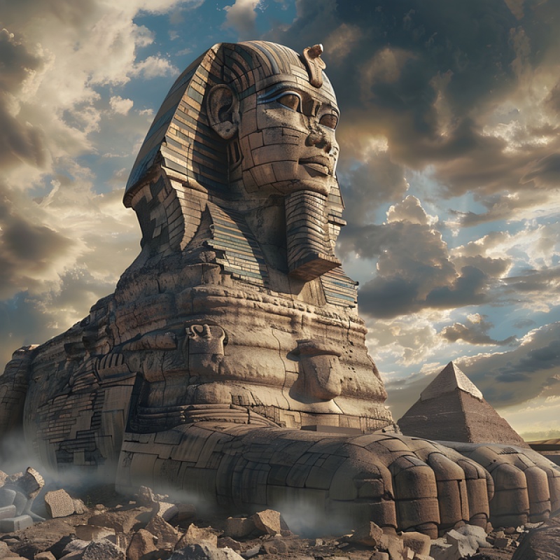 Egyptian Sphinx Spell Casting for Strength and Wisdom