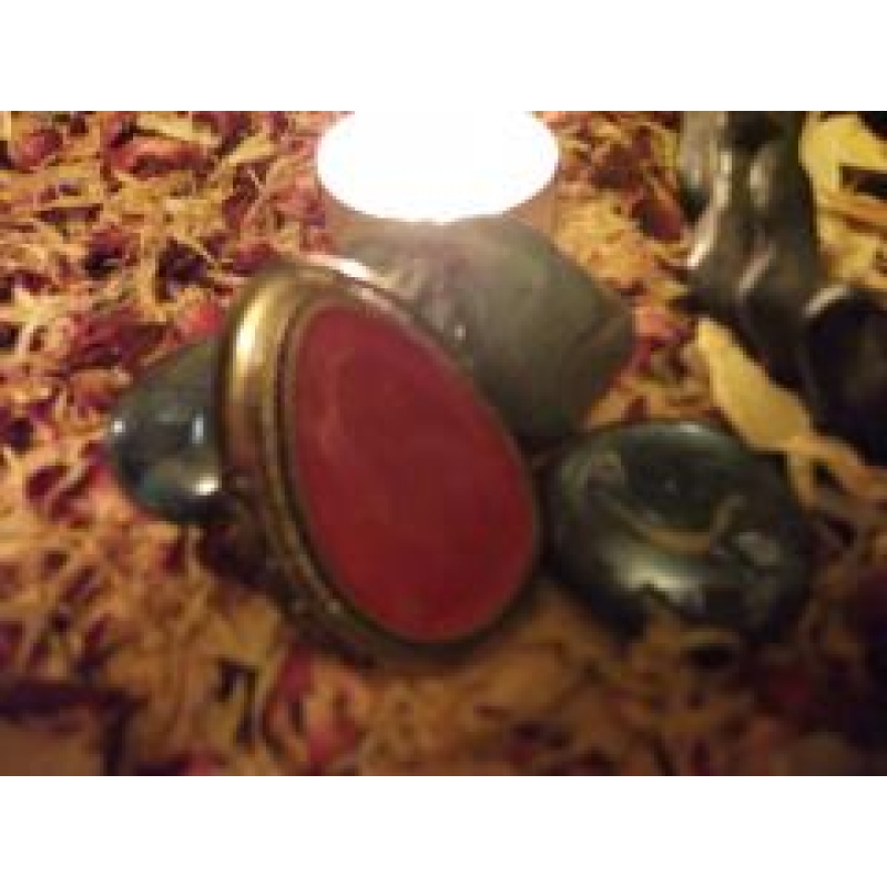 RED DRAGON SPIRIT RING VESSEL FOR COMPASSION AND WARMTH