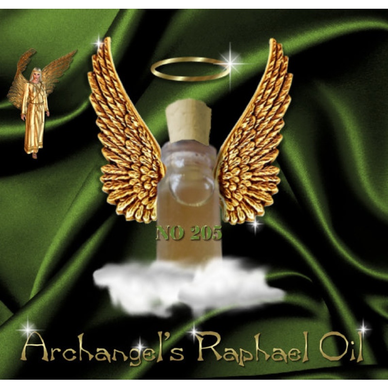 No205 Archangel Raphael Oil,health, Seraphim,prosperity ,happiness,healing, divine inspiration,chakra,medical,illness,vision,divine love