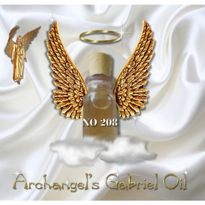 No208 Oil Archangel Gabriel Oil,invoke,ideas,prayer,creation,beauty,guide,chakra,clearing,Greek,ancient greek magic,rituals,religious