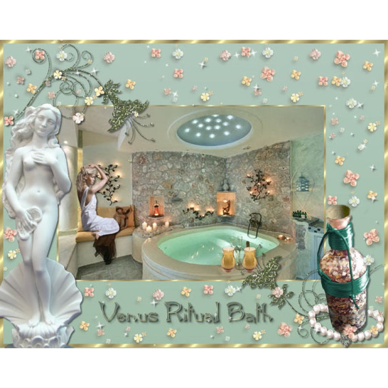 Bewitching love Aphrodisiac magical ritual bath passion, sexuality Aphrodite Astarte Love Goddesses,salt, herbs lavender, jasmin, roze