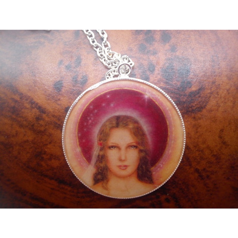 Lady Nada Necklace,Chohan of the Sixth Ray, Angels of Pink Flame, pink rose.Ceremony, peace, love, Sacred Ritual, Justice,Jesus, twin flame