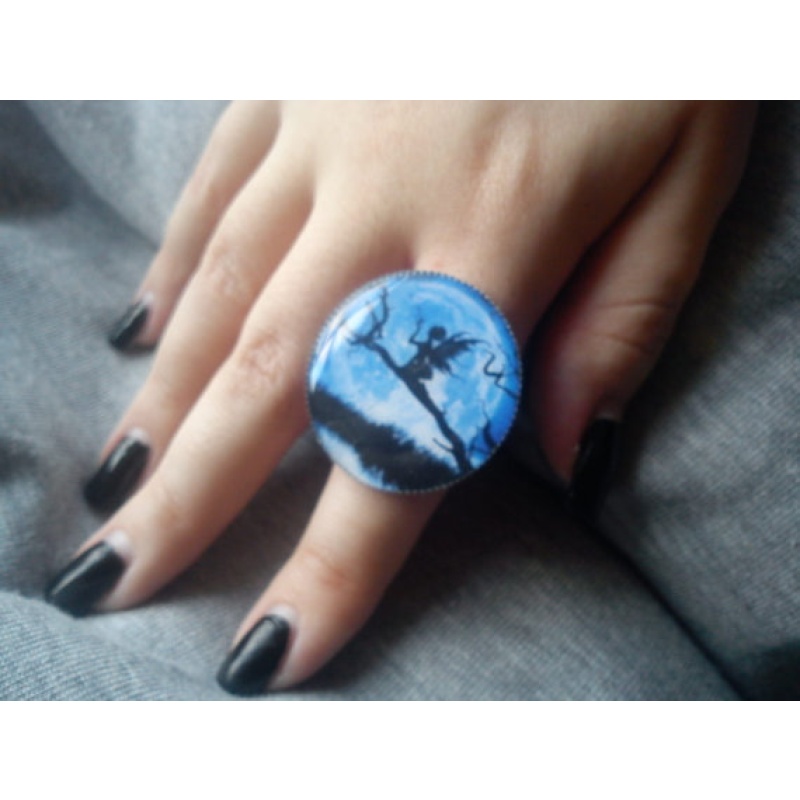 Fairy ring. Midnight Blue sky Ring.