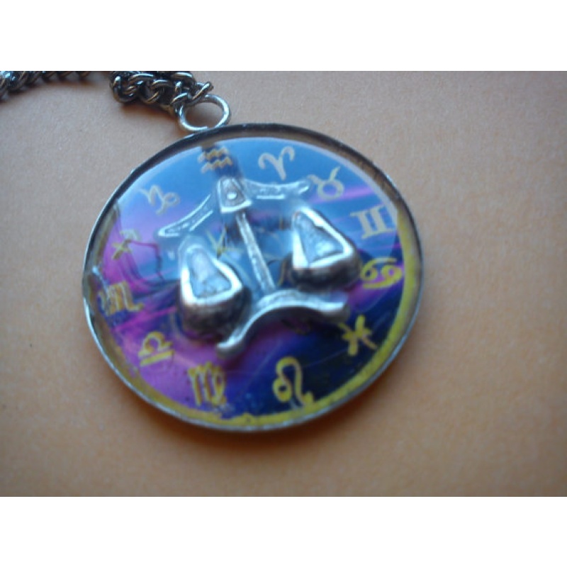 Libra Zodiac Pendant for Cosmic Balance: Harmony in 3D