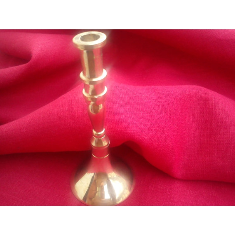 Brass Beeswax Altar Ritual Candle Holder. Gold colour. altar rituals. mystical tool