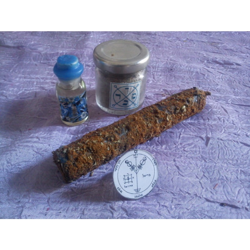 Offer magic Jupiter's set including oil, incense, candle and ring for wealth and riches. Great power, Seal of Solomon, Talisman, Angels