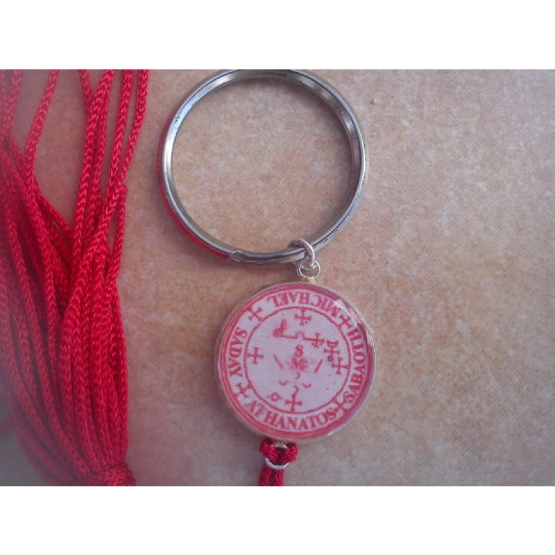 Archangel Michael Seal protection Keyring .sigil,charm,wing,Sunday,mystical powers, prayer,magic angelic,Sun,success,altar,ritual,invocation