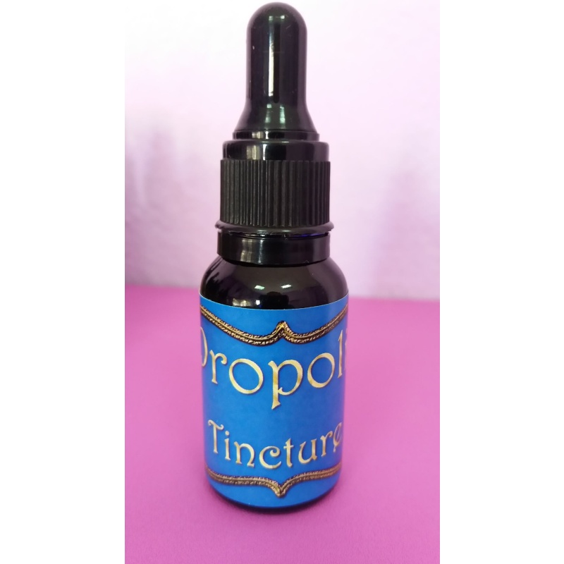 Propolis Tincture. Lower the risk for cancer and cardiovascular disease. antibiotic and antifungal supplement with several health benefits.